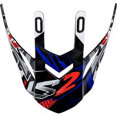LS2 HELMETS LS2 MX437 PEAK STRONG WHITE BLUE RED
