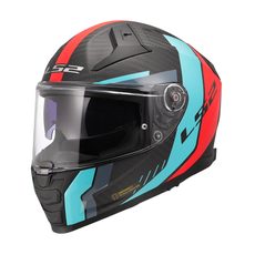 LS2 HELMETS LS2 FF811 VECTOR II C GRID RED CYAN-06