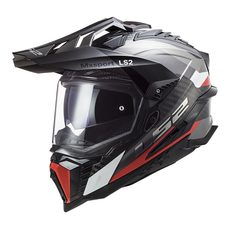 LS2 HELMETS LS2 MX701 EXPLORER C FRONTIER G.TITANIUM RED