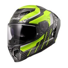 LS2 HELMETS LS2 FF807 DRAGON TRAX H-VIS YELLOW