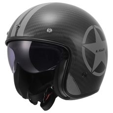 LS2 HELMETS LS2 OF601 BOB II C STAR GREY-06