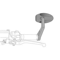 ADAPTÉR NA ZPĚTNÉ ZRCÁTKO PUIG SUPPORT WITHOUT SIDE MIRROR HI-TECH NINJA 300/ZX6R 9276N ČERNÝ TO FAIRING