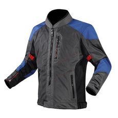 LS2 BUNDA ALBA JACKET DARK GREY/BLACK/BLUE