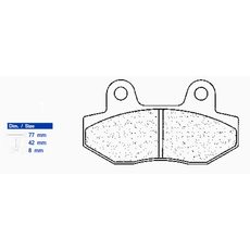 BRZDOVÉ DESTIČKY CL BRAKES 2621 MX10