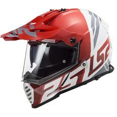 LS2 HELMETS LS2 MX436 PIONEER EVO EVOLVE RED WHITE