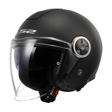 LS2 HELMETS LS2 OF620 CLASSY SOLID MATT BLACK-06