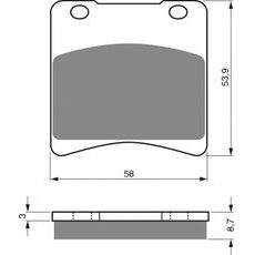 BRZDOVÉ DESTIČKY GOLDFREN 085 AD