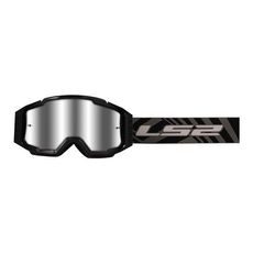 LS2 HELMETS LS2 CHARGER PRO GOGGLE BLACK WITH SILVER VISOR