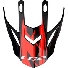 LS2 HELMETS LS2 MX437 EVO PEAK ROAR BLACK RED