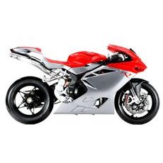 BBURAGO MV AGUSTA F 4 RED/SILVER 1:18