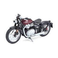 BBURAGO TRIUMPH BONNEVILLE BOBBER DARK RED/BLACK 1:18