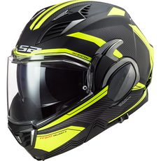 LS2 HELMETS LS2 FF900 VALIANT II REVO MATT BLACK H-V YELLOW