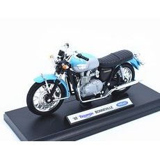 WELLY TRIUMPH BONNEVILLE BABY BLUE 1:18