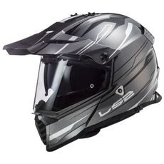 LS2 HELMETS LS2 MX436 PIONEER EVO KNIGHT TITANIUM WHITE