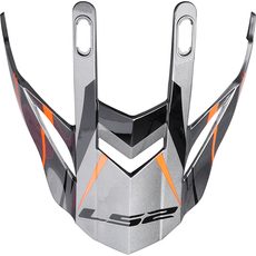 LS2 HELMETS LS2 MX436 EVO PEAK KNIGHT TITANIUM ORANGE