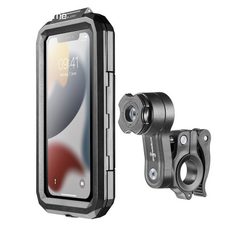 INTERPHONE UNIVERZÁLNÍ VODĚODOLNÉ POUZDRO INTERPHONE ARMOR PRO, ÚCHYT NA ŘÍDÍTKA QUIKLOX, MAX. 6,5" BLACK