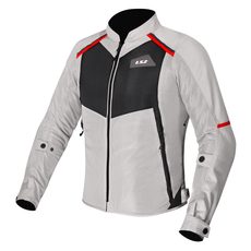 LS2 HELMETS LS2 BREEZE LADY JACKET GREY BLACK RED