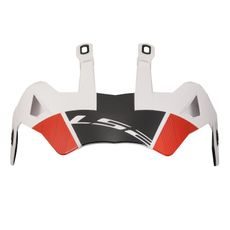 LS2 HELMETS LS2 MX702 PEAK HILL WHITE RED
