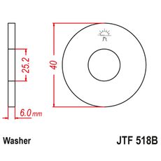 ŘETĚZOVÉ KOLEČKO JT JTF 518B