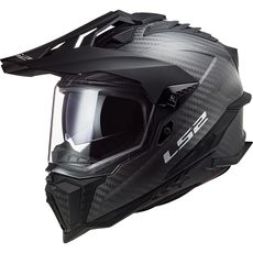 LS2 HELMETS LS2 MX701 EXPLORER C SOLID MATT CARBON