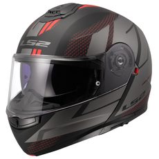 LS2 HELMETS LS2 FF908 STROBE II CODE BLACK GREY-06