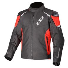 LS2 HELMETS LS2 ZOOM MAN JACKET BLACK RED