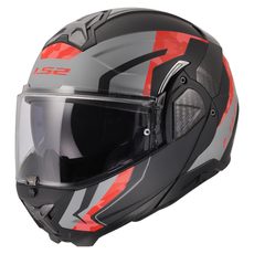 LS2 HELMETS LS2 FF910 ADVANT II GLIDE BLACK GREY RED