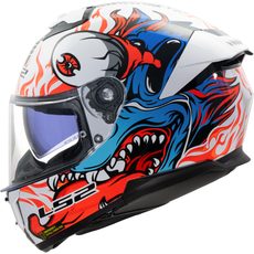 LS2 HELMETS LS2 FF808 STREAM II INFERNO WHITE BLUE-06