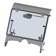 ASP GROUP S.R.O. WINDSHIELD WITH WIPER/WASHER FOR GOES UTV 700 / LONCIN U-WOLF 700