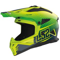 LS2 HELMETS LS2 MX708 FAST II DUCK M.H-V GREEN H-V YELL.-06