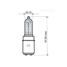 ŽÁROVKA RMS 246510355 BÍLÁ 12V 35/35W