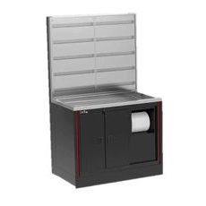 PRACOVNÍ STŮL PRO SERVIS ODPRUŽENÍ - KONFIGUROVATELNÉ LV8 EQSB12-01 L 1200 MM ČERNÝ