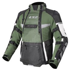 LS2 HELMETS LS2 X-MASTER MAN JACKET BLACK GREEN GREY