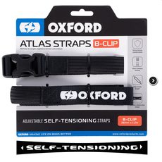 OXFORD ZAVAZADLOVÉ POPRUHY ATLAS B-CLIP 26MM X 1,2M BLACK