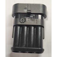 BB POUZDRO KONEKTORU SUPERSEAL 1.5, ROZTEČ 6MM 4CESTNÉ 1ŘADOVÉ PŘÍMÉ SAMICE KABELOVÁ MONTÁŽ