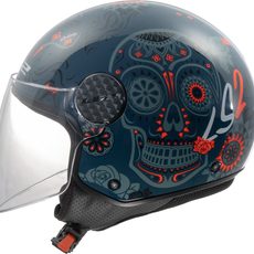 LS2 HELMETS LS2 OF558 SPHERE LUX II MAXCA COBALT ORANGE-06