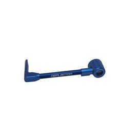LEVER GUARD ACCOSSATO WITH BLUE HOSE AND JOINT LEFT, ALUMINIUM