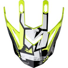 LS2 HELMETS LS2 MX437 EVO PEAK CRUSHER BLACK H-V YELLOW