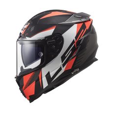 LS2 PŘILBA FF327 CHALLENGER SQUADRON MATT FLUO ORANGE PINLOCK