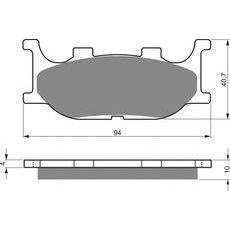 BRZDOVÉ DESTIČKY GOLDFREN 099 AD
