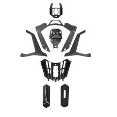 LS2 HELMETS LS2 MX701 AIR VENT CHIN GLOSS BLACK