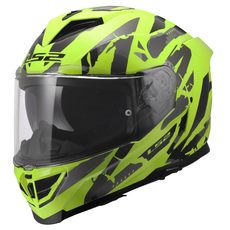 LS2 HELMETS LS2 FF818 STORM III KAOS H-V YELLOW
