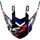 LS2 Helmets LS2 MX437 PEAK STRONG WHITE BLUE RED