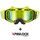 LS2 Helmets LS2 AURA PRO GOGGLE BLACK YELLOW WITH IRIDIUM VISOR