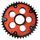 Rear sprocket STEALTH with alloy disc SUPERSPROX RSA-733_525:42-RED červená 42 zubů, 520
