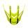 LS2 Helmets LS2 MX437 PEAK CORE MATT HI VIS YELLOW