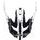 LS2 Helmets LS2 MX470 PEAK INTRUDER BLACK WHITE