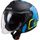LS2 Helmets LS2 OF573 TWISTER II XOVER MATT BLACK BLUE