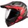 LS2 Helmets MX436 Pioneer EVO ADVENTURER Matt Black Red