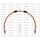 Hadice přední brzdy sada Venhill POWERHOSEPLUS HON-1002F-OR (1 hadice v sadě) oranžové hadice, chromové koncovky